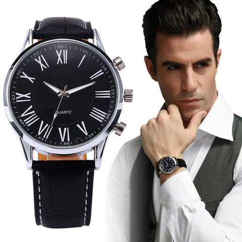 Luxury Men's Watch Stainless steel Analog Quartz Mens Wrist Watch Business Casual Watches for man relojes de hombre