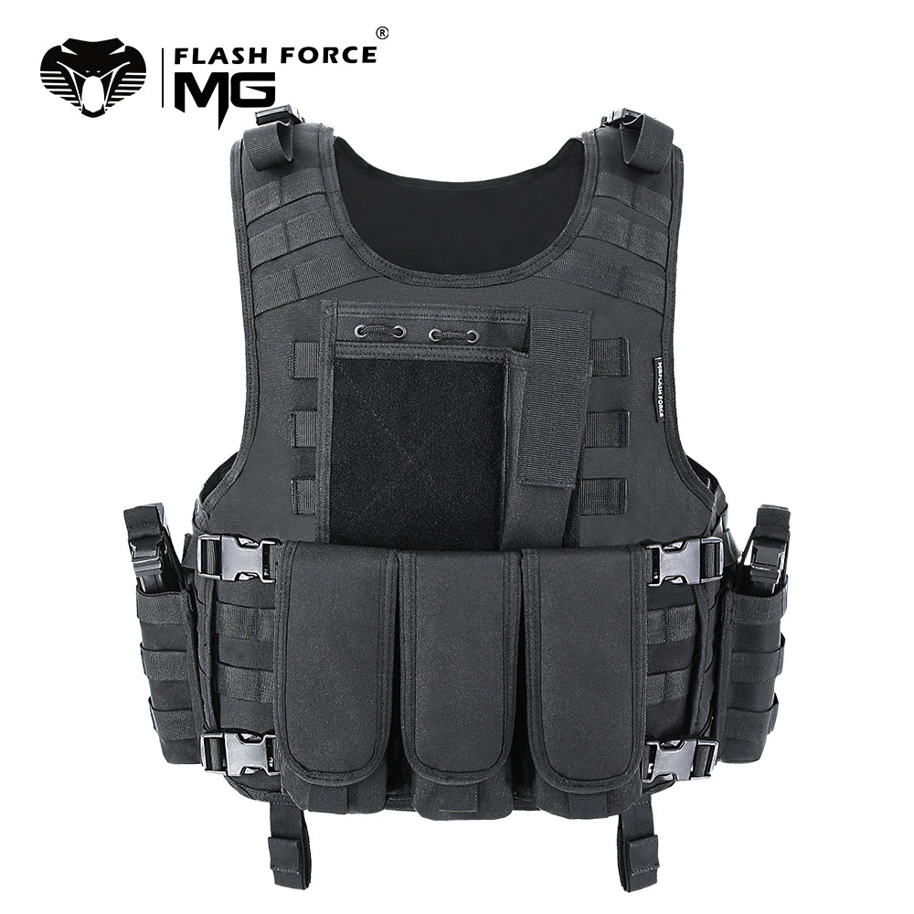 Tactical Vest Plate Carrier Swat Fishing Hunting Vest Military Army Armor Police Vest- MGFLASHFORCE Molle Airsoft Vest