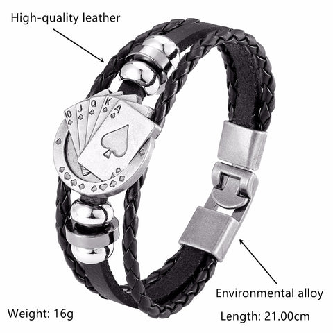 2020 New Handmade Retro Woven Charm Leather Bracelet Men Vintage Multilayer Bangles Scorpion Men Jewelry Pulseira Feminina TZ611