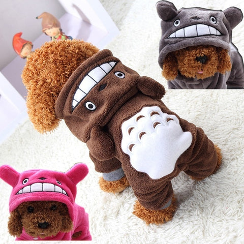 Warm Dog Clothes For Small Dogs Soft Winter Pet Clothing For Dog Clothes Winter Chihuahua Clothes Cartoon Pet Outfit 27S1