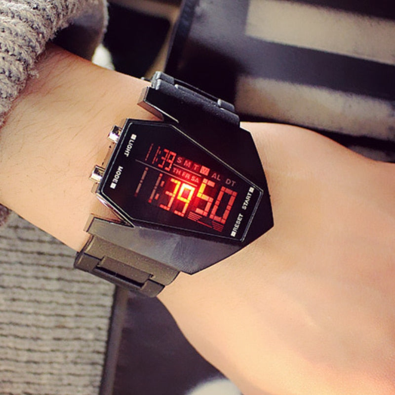 LED Harajuku Fashion Trend Student Luxury Clocks Men Women Couple Multi-Function Sports Electronic Alarm Digital Watches Parejas