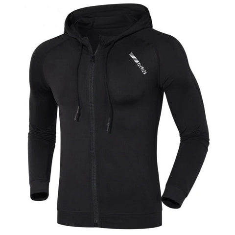 Men Brand Hoodies Gym Sport Running Training Fitness Bodybuilding Sweatshirt Outdoor Sportswear Male Hooded Jacket MMA Dry Fit