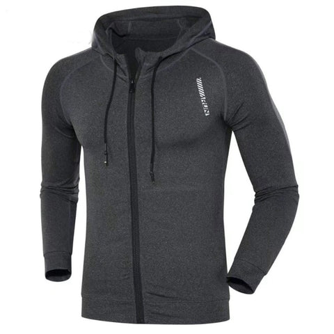 Men Brand Hoodies Gym Sport Running Training Fitness Bodybuilding Sweatshirt Outdoor Sportswear Male Hooded Jacket MMA Dry Fit