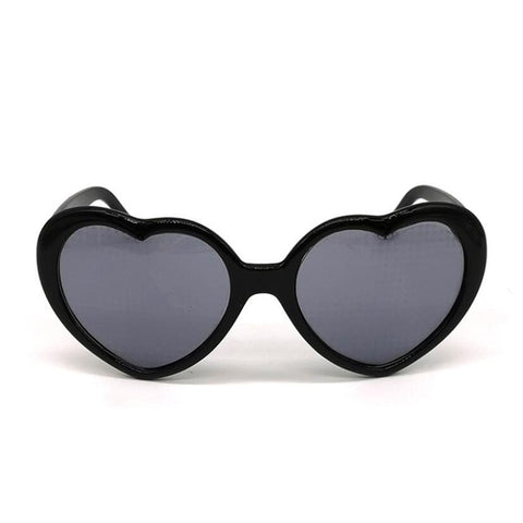 Love Heart Shaped Effects Glasses Watch The Lights Change to Heart Shape At Night Diffraction Glasses Women Fashion Sunglasses