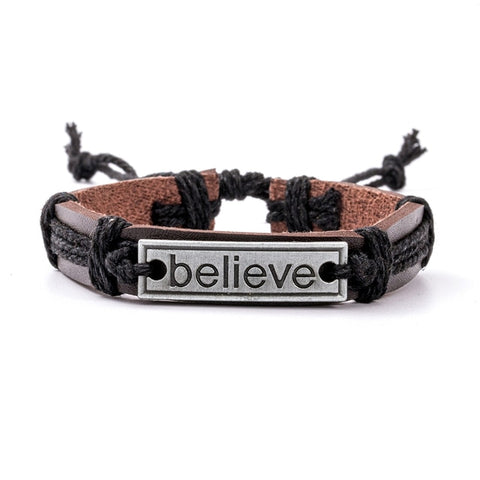 40 Style Vintage 2021 Leather Bracelets for Men Punk Black Brown Single layer Men's Stackable Bracelet Bangles Adjustable Jewelr