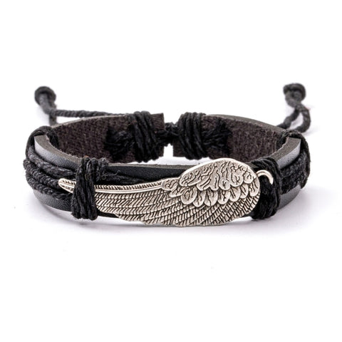 40 Style Vintage 2021 Leather Bracelets for Men Punk Black Brown Single layer Men's Stackable Bracelet Bangles Adjustable Jewelr