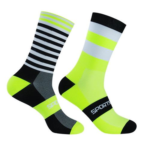 Professional Team Cycling Socks Knee-high MTB Bike Socks High Quality Outdoor Sports Sock Running Socks Basketball Socks