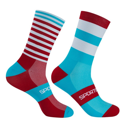 Professional Team Cycling Socks Knee-high MTB Bike Socks High Quality Outdoor Sports Sock Running Socks Basketball Socks