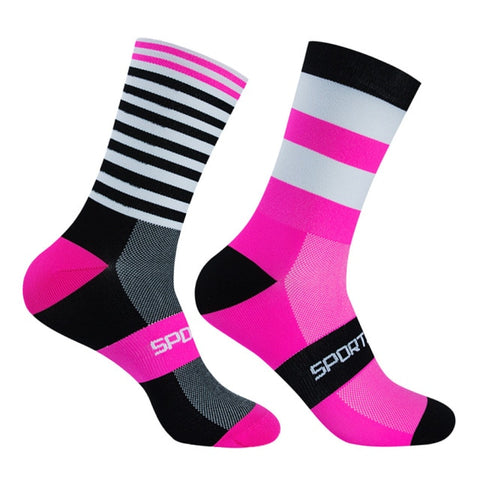 Professional Team Cycling Socks Knee-high MTB Bike Socks High Quality Outdoor Sports Sock Running Socks Basketball Socks