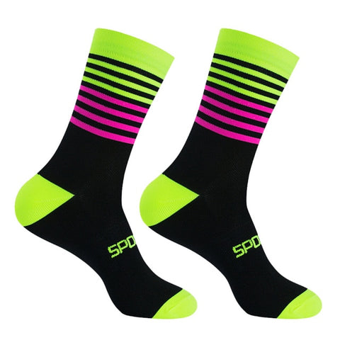 Professional Team Cycling Socks Knee-high MTB Bike Socks High Quality Outdoor Sports Sock Running Socks Basketball Socks