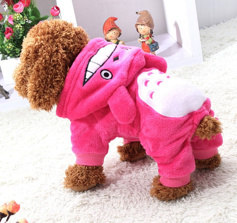 Warm Dog Clothes For Small Dogs Soft Winter Pet Clothing For Dog Clothes Winter Chihuahua Clothes Cartoon Pet Outfit 27S1