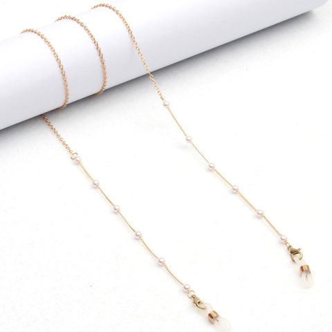 Fashion Pearl Mask Chains Glasses Chain For Women Retro Metal Sunglasses Lanyards Eyewear Cord Holder Neck Strap Dropshipping