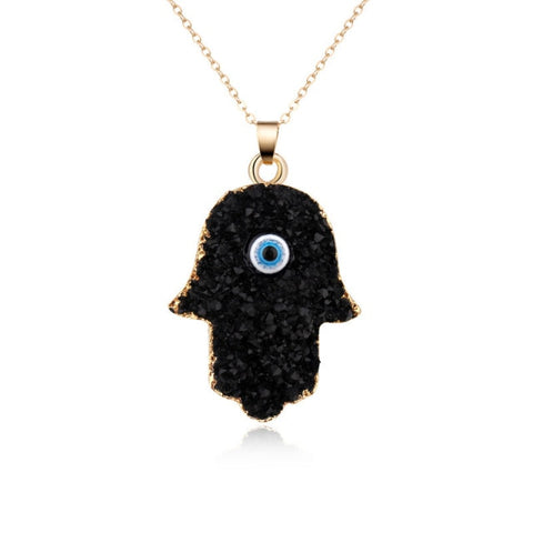 Bohemian Vintage Turkish Evil Eye Pendant Necklace Fashion Clavicle Chain Statement Long Necklace Women Jewelry Femme Collares