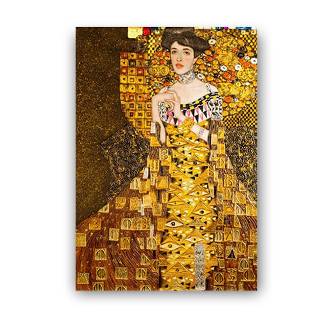 Retro Famous Gustav Klimt Poster Hd Print Canvas Painting Modern Home Decoration Wall Art Picture for Interior Living Room