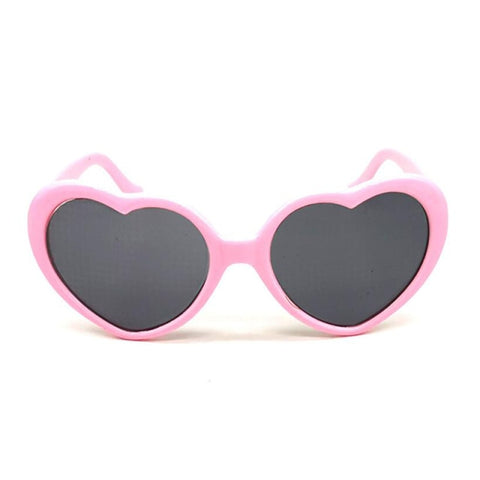 Love Heart Shaped Effects Glasses Watch The Lights Change to Heart Shape At Night Diffraction Glasses Women Fashion Sunglasses