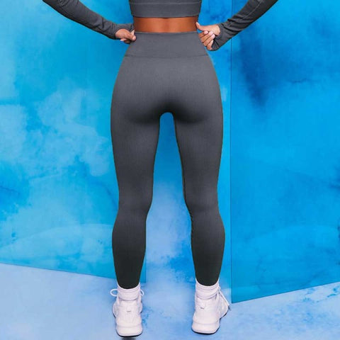 Seamless Yoga Set Women Gym Clothing 2 Piece Outfits Sports Shirts Push Up Leggings Gym Set Fitness Women Seamless Sport Set