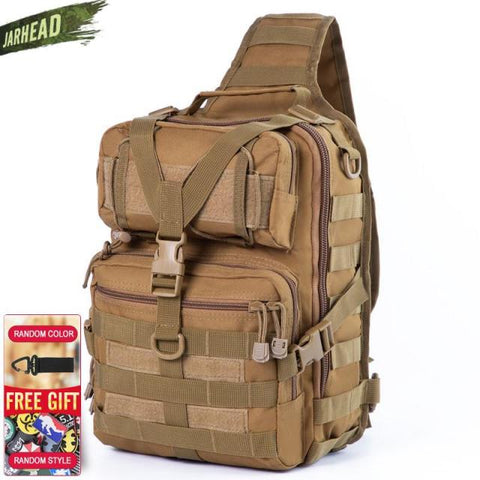 Military Tactical Assault Pack Sling Backpack 900D Army Molle Waterproof EDC Rucksack Bag for Outdoor Hiking Camping Hunting 20L