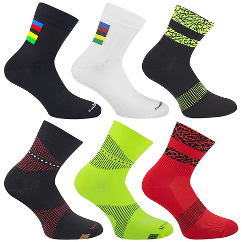 24 Color Fashion Cycling Socks Brand Bicycle Socks Men Women Professional Breathable Sports Socks Basketball Socks