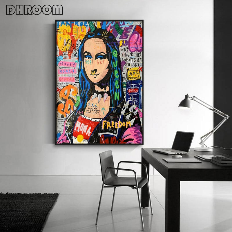 Graffiti Art Poster Famous Star Decorative Paintings on The Wall Canvas Posters and Prints Picture for Living Room Home Decor