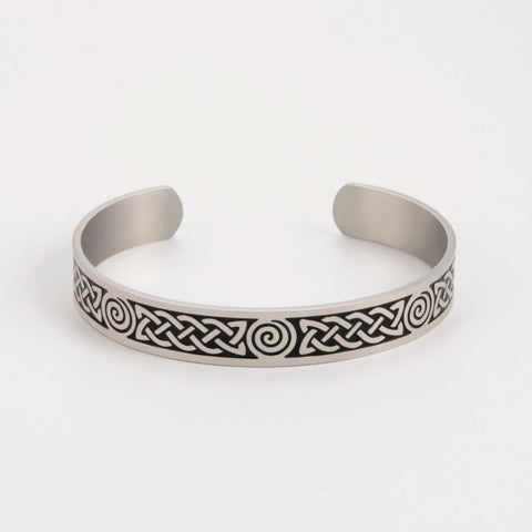 Dawapara Irish Knot Celtic Viking Bangles Stainless Steel Women Men Jewelry Friendship Love Protection Amulet Cuff Bracelet