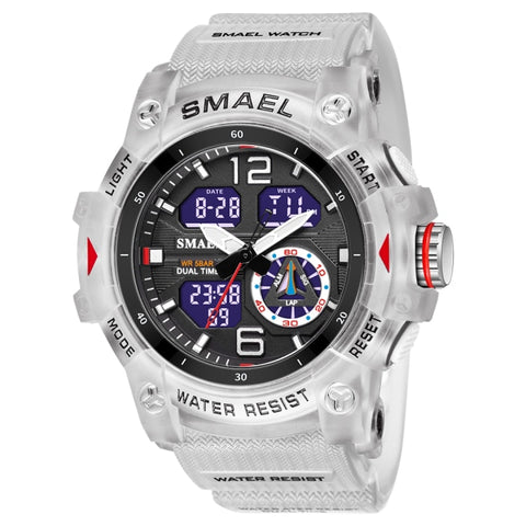 SMAEL Sports Dual Display Watch for Men Led Digital Quartz Waterproof Watches Men&#39;s Stopwatches Student Clock Relogio Masculino