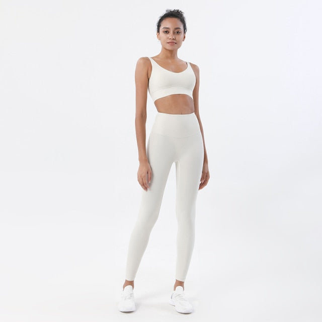 SOISOU 2022 New 2 Piece/set Tracksuits Women&#39;s Yoga Set Sports Suit Women Lounge Wear Crop Tops Sexy Women Leggings 14 colors