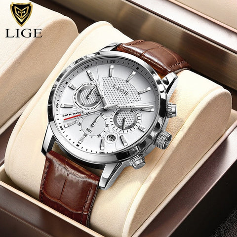LIGE 2022 Top Brand Luxury Mens Watches Square Digital Sports Quartz Wrist Watch for Men Waterproof Stopwatch Relogio Masculino