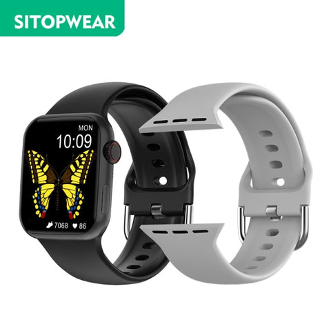 SitopWear Smart Watch 2022 Wireless Charging Smartwatch Bluetooth Calls Watches Men Women Fitness Bracelet Custom Watch Face