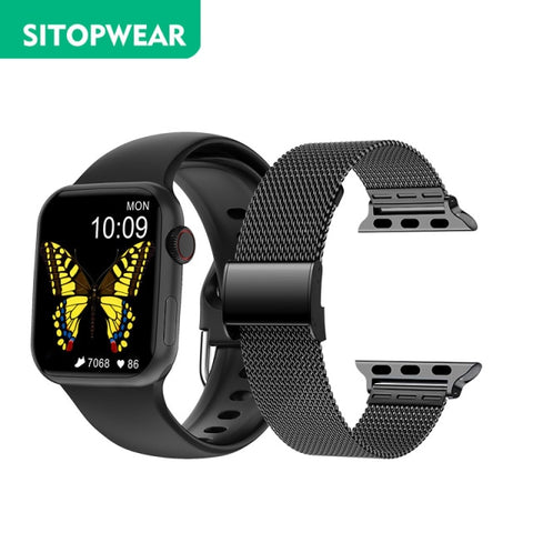 SitopWear Smart Watch 2022 Wireless Charging Smartwatch Bluetooth Calls Watches Men Women Fitness Bracelet Custom Watch Face