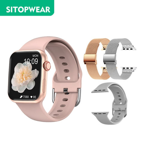 SitopWear Smart Watch 2022 Wireless Charging Smartwatch Bluetooth Calls Watches Men Women Fitness Bracelet Custom Watch Face