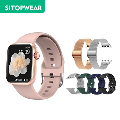 SitopWear Smart Watch 2022 Wireless Charging Smartwatch Bluetooth Calls Watches Men Women Fitness Bracelet Custom Watch Face