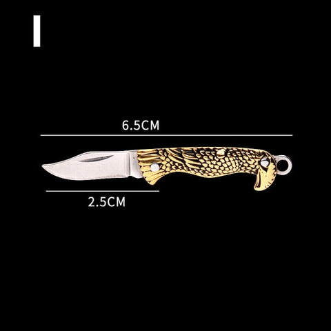 Mini Folding Knife Unpacking Tool Keychain Pendant Paring Knife Blade Cutter Tool Gift Gadgets  Kitchen Tools Accessories