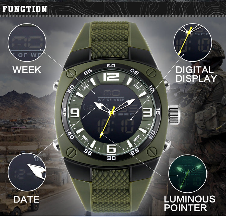 Military Waterproof Wristwatch-Camping-Hiking