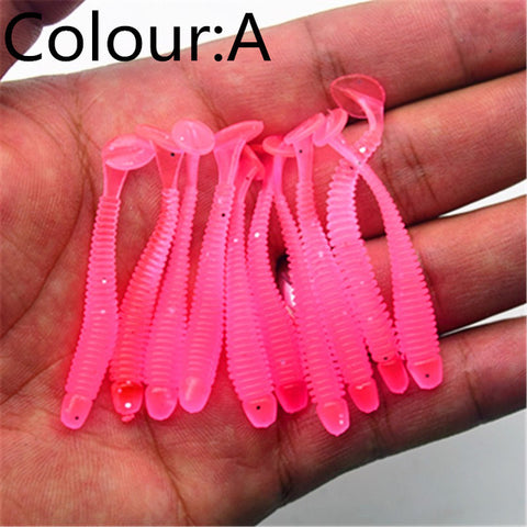 10pcs/lot Soft Worm Shrimp Jerkbait