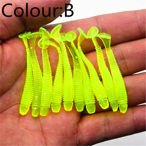 10pcs/lot Soft Worm Shrimp Jerkbait