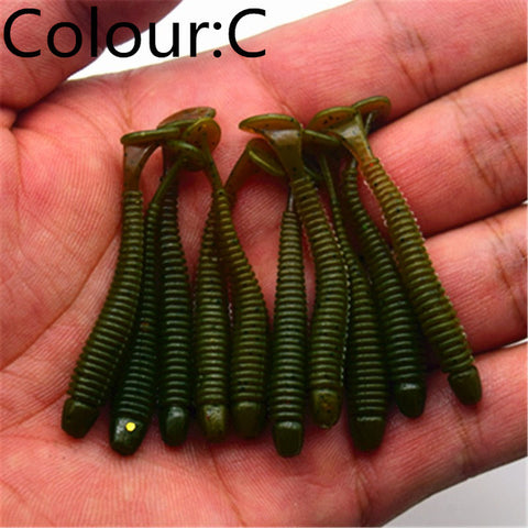 10pcs/lot Soft Worm Shrimp Jerkbait