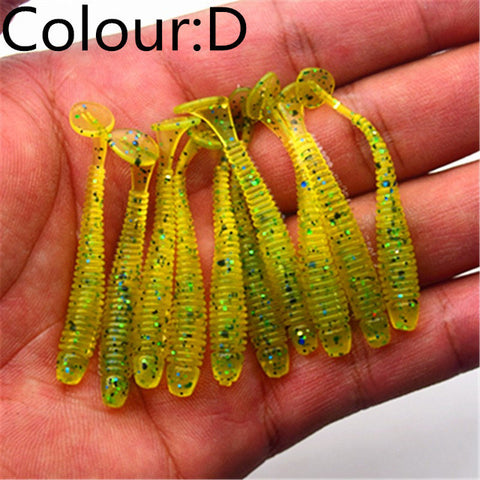 10pcs/lot Soft Worm Shrimp Jerkbait