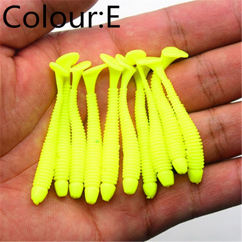 10pcs/lot Soft Worm Shrimp Jerkbait