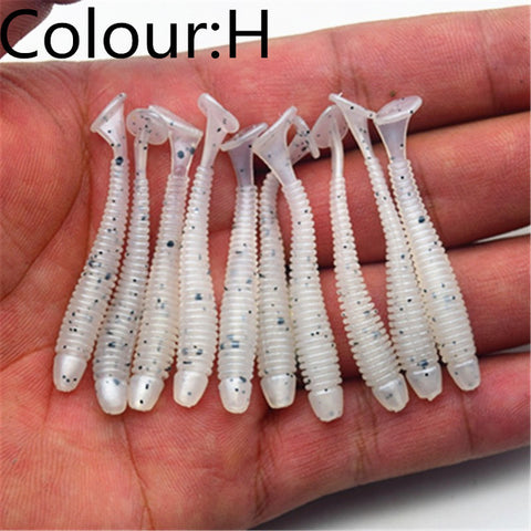 10pcs/lot Soft Worm Shrimp Jerkbait